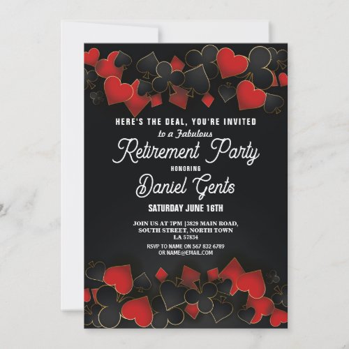 Retirement Party Las Vegas Casino Royale Invite