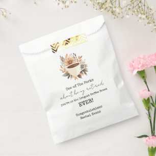 Retirement Party Longest Coffee Break Favor Bag