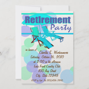 Retirement Party/ Lounge Chairs Invitation