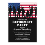 Retirement Party | Military Soldier Flag Invitation Retirement Party | Military Soldier Flag Invitation