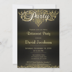 Retirement Party Modern Elegance Invitation