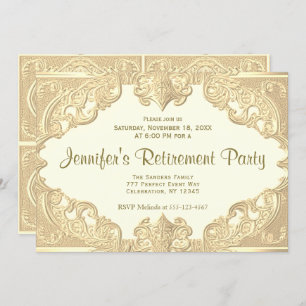 Retirement Party Modern Elegance Invitation