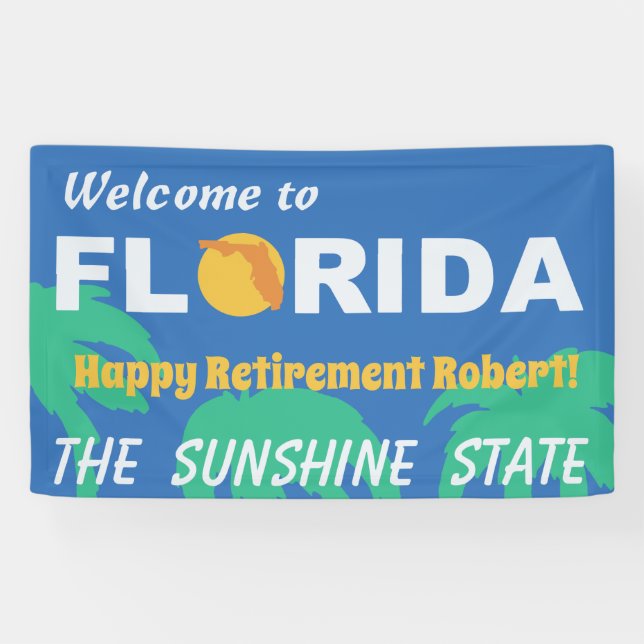 Retirement Party Moving to Florida Banner (Horizontal)