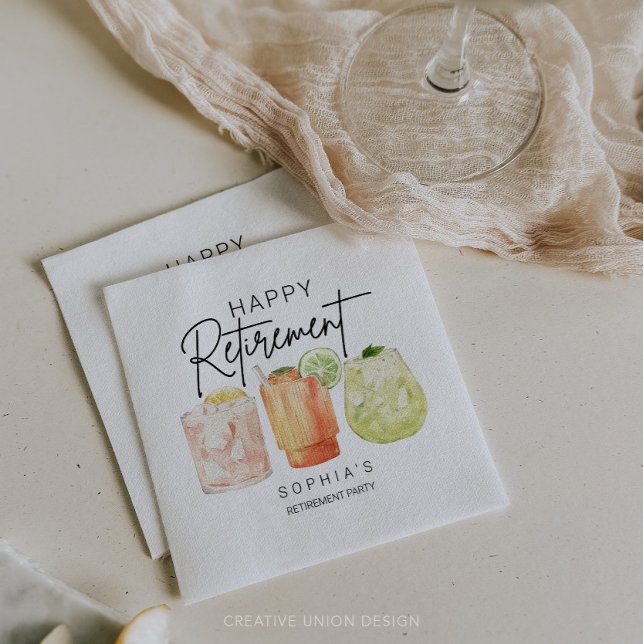 Retirement Party Napkins (Creator Uploaded)