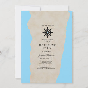 Retirement Party Nautical Custom Invitation