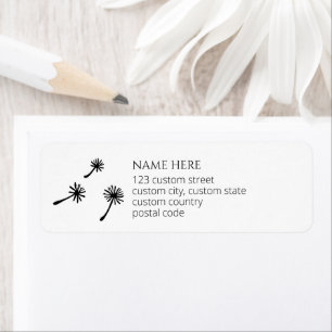 Retirement party Officiallu un-managed dandelions Label