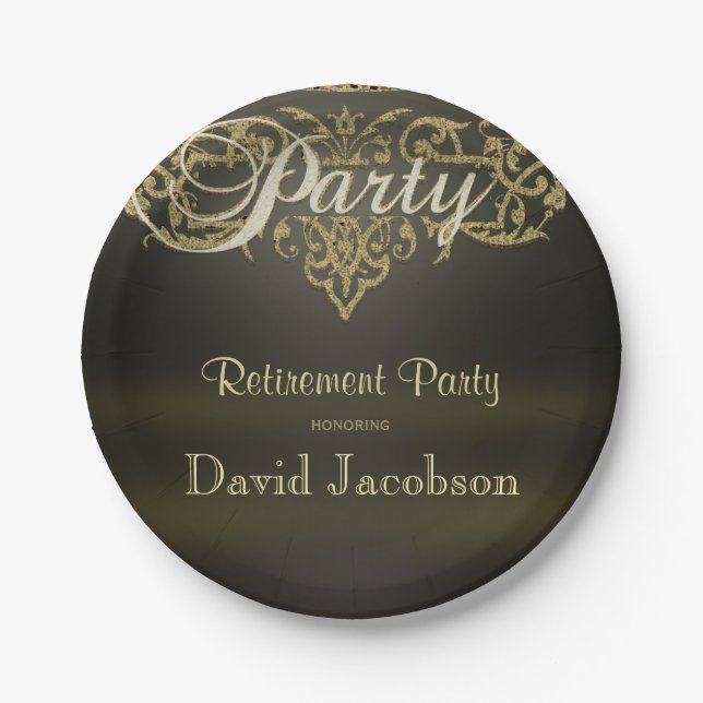 Retirement Party Paper Plates (Front)