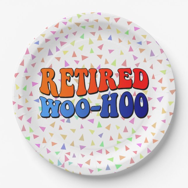 Retirement Party Paper Plates (Front)
