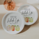 Retirement Party Paper Plates Party Decor<br><div class="desc">Celebrate the next chapter in style with this Modern Minimalist Cocktail Retirement Party Collection! Ideal for honoring anyone stepping into the exciting world of retirement, this design features a chic hand-script font paired with three vibrant watercolor cocktails. Whether you're throwing a retirement bash for a teacher, lawyer, doctor, artist, secretary,...</div>