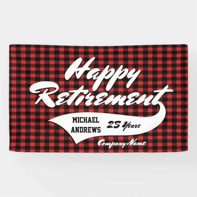 Retirement Party Personalize Banner (Horizontal)
