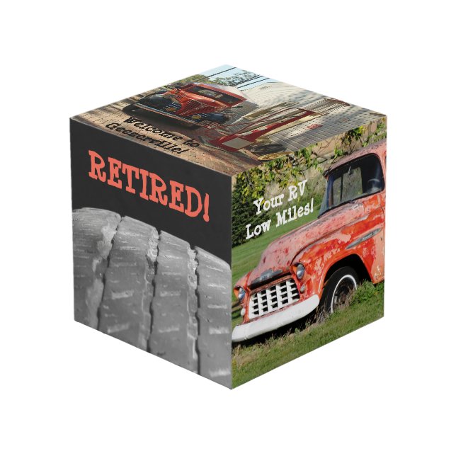 Retirement Party Photo Cube (Front Angled)