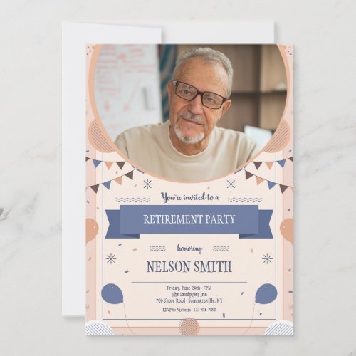 Retirement Party Photo Invitation