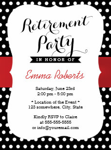 black white red invitations zazzle