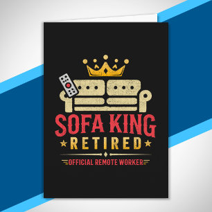 Retirement Party - Retired Sofa King - Retirement Card