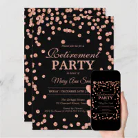 Retirement Party Invitations For Men and Women