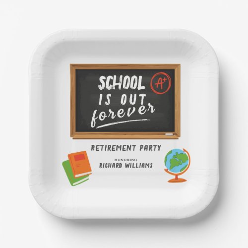 Retirement Party School Teacher Blackboard