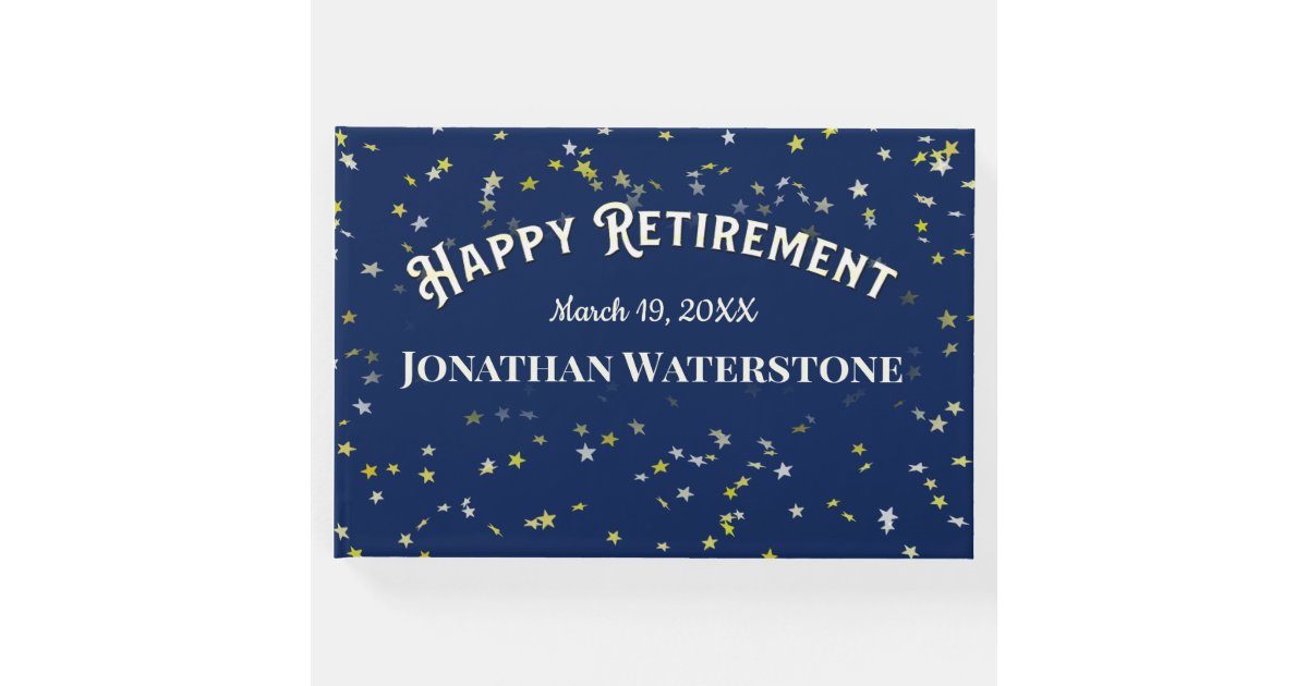 Retirement Party Sign In Guest Book Zazzle