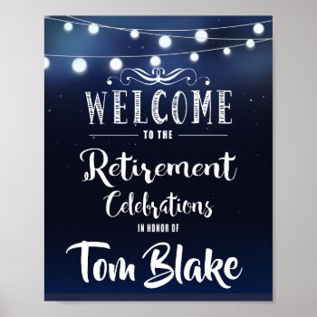 Retirement Party Sign Make Your Own by TheArtyApples at Zazzle