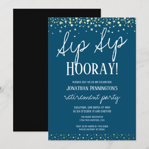 Retirement Party Sip Sip Hooray