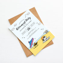 Retirement Party | Snoopy & Woodstock on the Beach Invitation