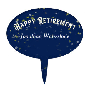 Retirement Party Stars Cake Topper