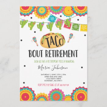 Retirement Party Taco Bout Retirement Invitation
