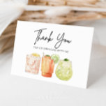 Retirement Party Thank You Card<br><div class="desc">Retirement Party Thank You Card. Celebrate the next chapter in style with this Modern Minimalist Cocktail Retirement Party Collection! Ideal for honoring anyone stepping into the exciting world of retirement, this design features a chic hand-script font paired with three vibrant watercolor cocktails. Whether you're throwing a retirement bash for a...</div>