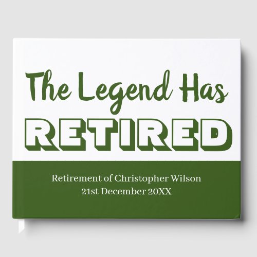 Retirement Party The Legend Has Retired Green Mens