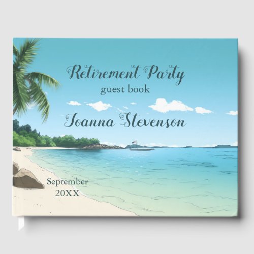 Retirement Party Tropical Beach Palm Trees