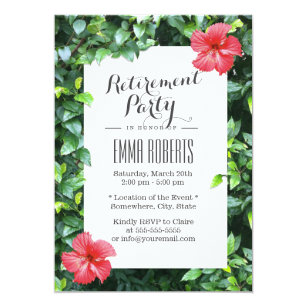 Printable Garden Retirement Party Invitations 6