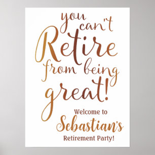 Retirement Party Welcome Sign