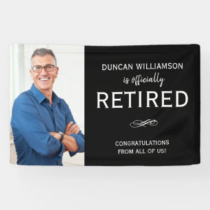 Retirement party welcome sign