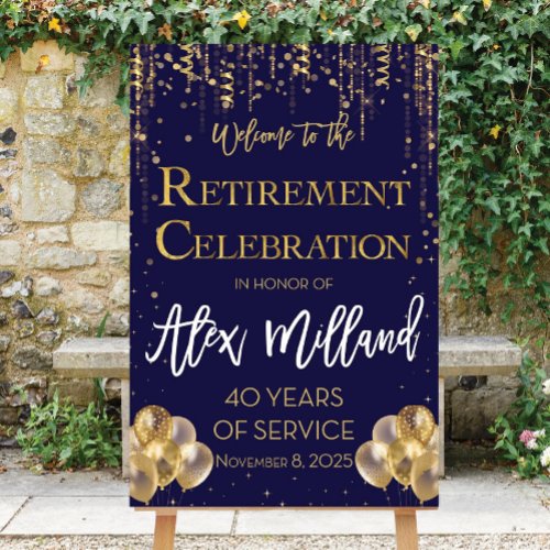 Retirement Party Welcome Sign, Retirement Dinner