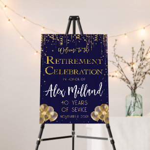 Retirement Party Welcome Sign, Retirement Dinner Foam Board