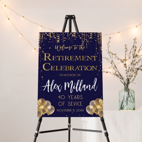 Retirement Party Welcome Sign, Retirement Dinner