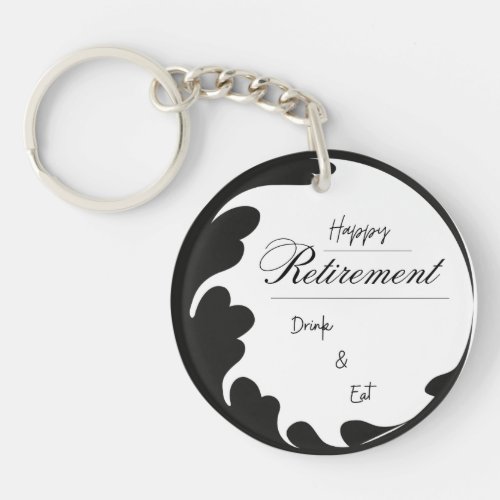 Retirement Personalized Acrylic Keychain