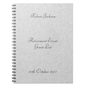 Retirement Personalized Minimal Pattern Notebook