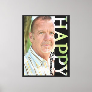 Retirement Photo Canvas   Personalized Retirement  Print
