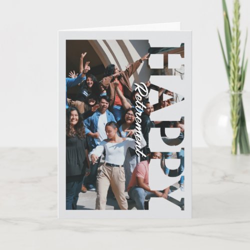 Retirement Photo Card | Personalized Retirement