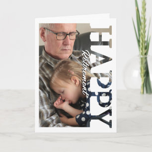 Retirement Photo Card   Personalized Retirement 