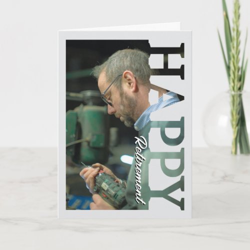 Retirement Photo Card | Personalized Retirement