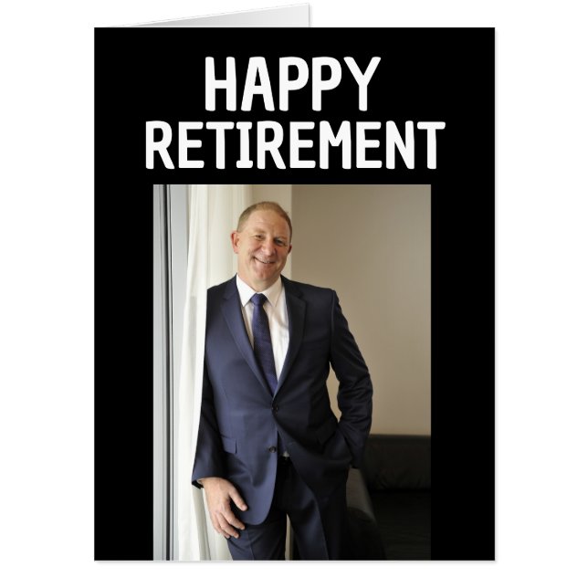  RETIREMENT PHOTO CUSTOM BIG GREETING CARD (Front)