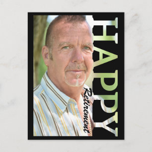 Retirement Photo Postcard   Personalized Retiremen