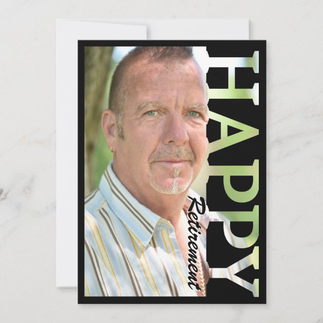 Retirement Photo Postcard | Personalized Retiremen (Front)
