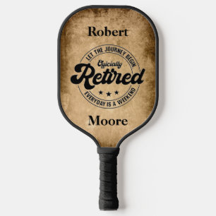 Retirement  pickleball paddle