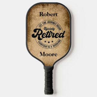 Retirement pickleball paddle