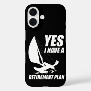 Retirement Plan Catamaran Trapeze Sailing Captain iPhone 16 Case