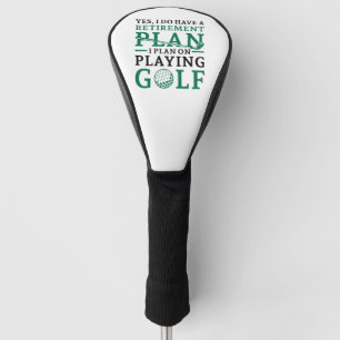 Retirement Plan Golf Head Cover