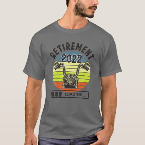 Retirement Plan Loading Motorcycle T_Shirt