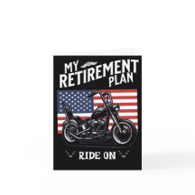 Retirement Plan Motorcyclist Biker Congratulations